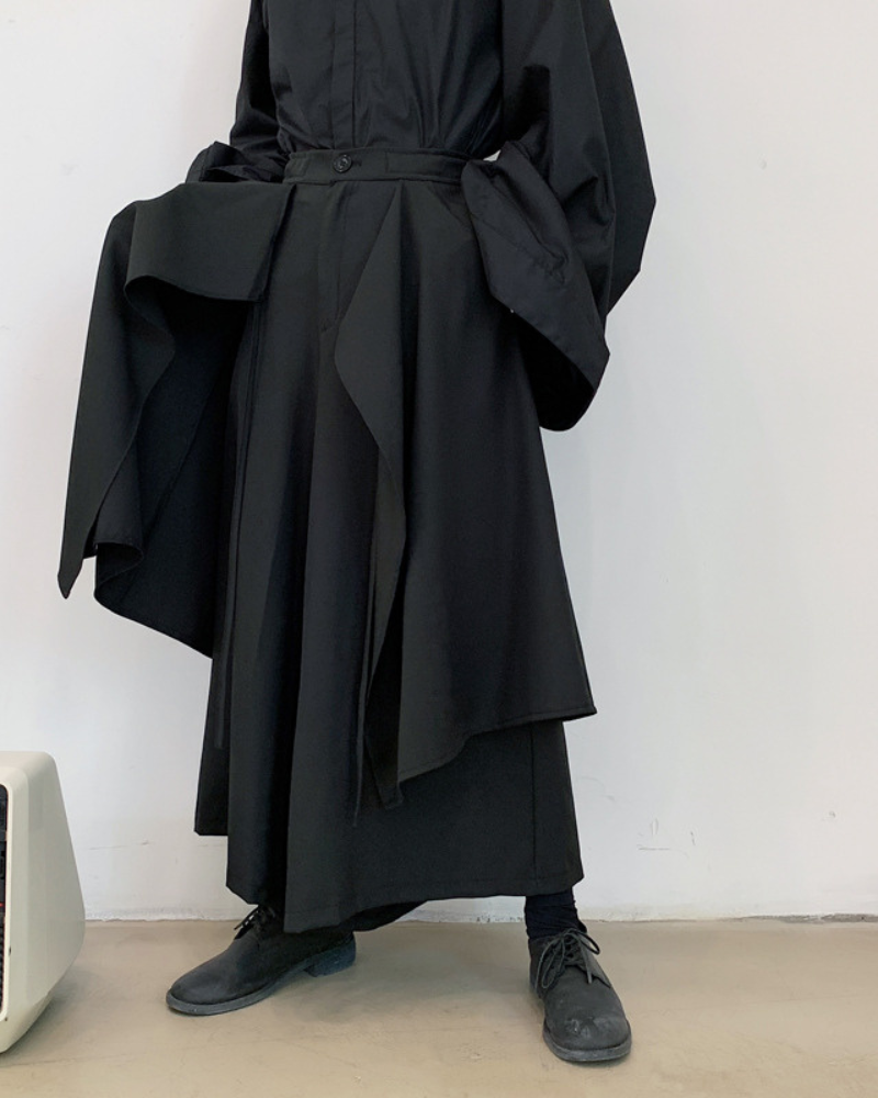 Techwear Layered Custom Hakama Pants