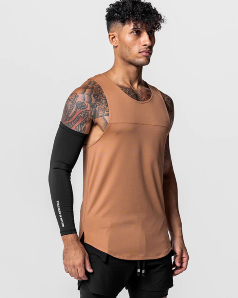 Techwear Base Layers Mens Sleeveless T-Shirt | Muscle Shirt