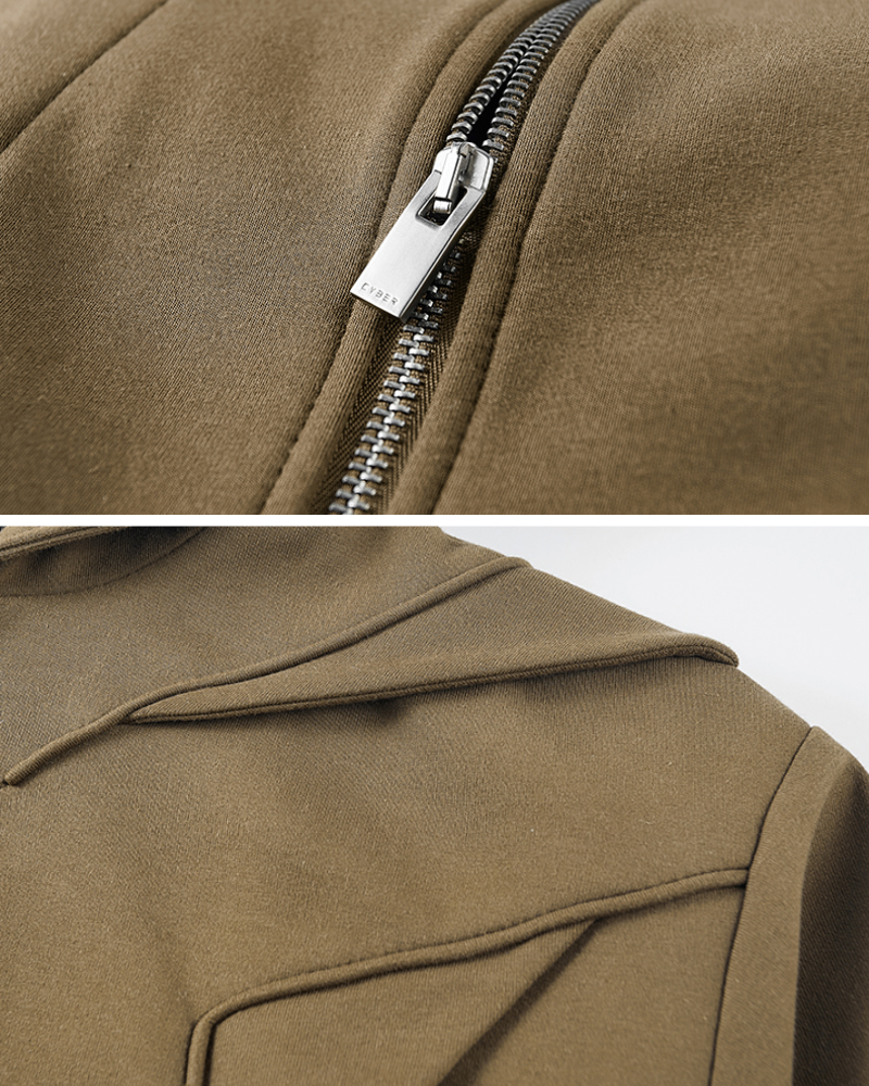 Techwear Multilayer Tactical Zip-up Hoodie