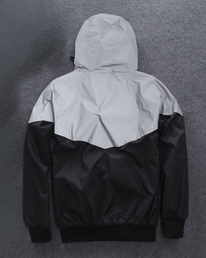 Techwear Color Block Reflective Jacket