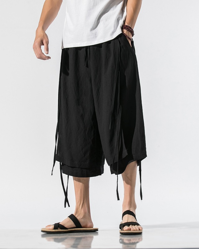 Techwear Short Hakama Pants