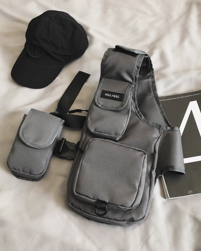 Streetwear Chest Bag Half Vest