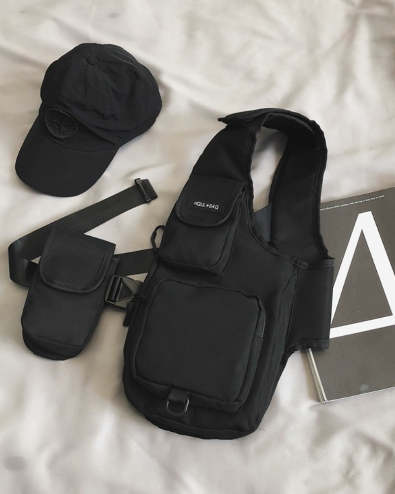 Streetwear Chest Bag Half Vest