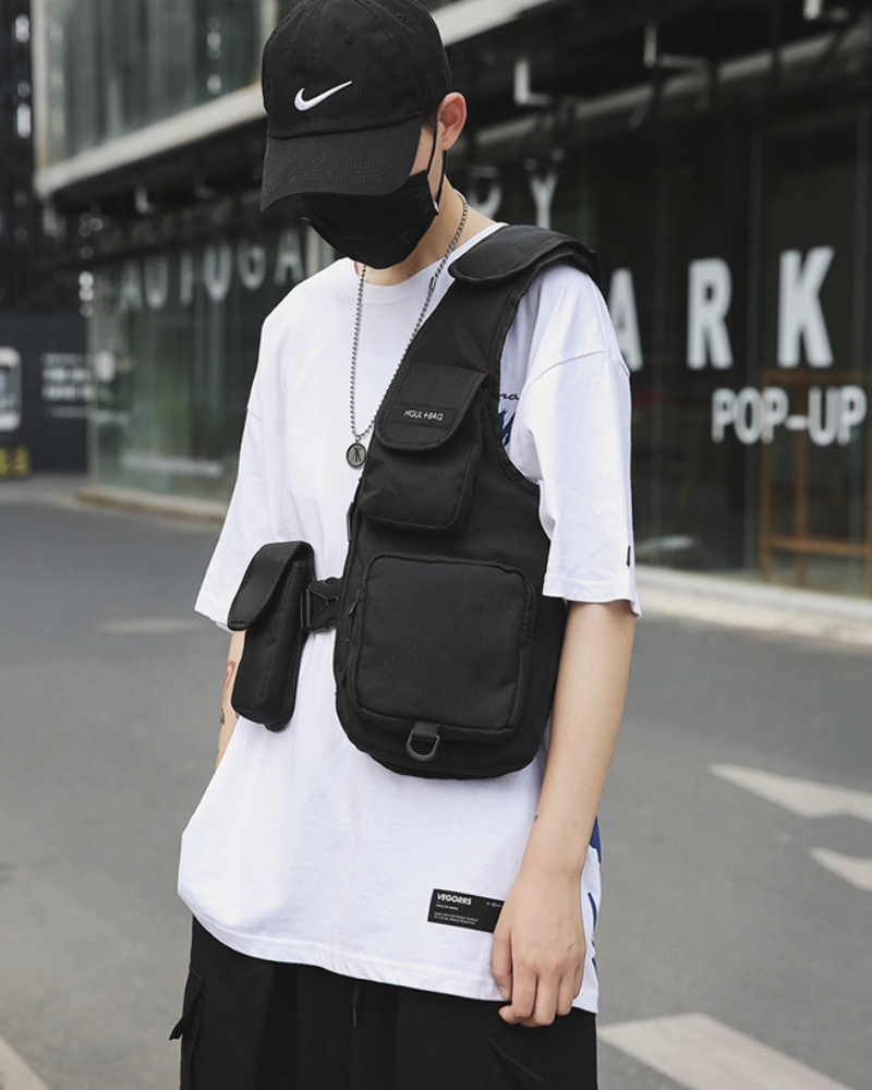 Streetwear Chest Bag Half Vest