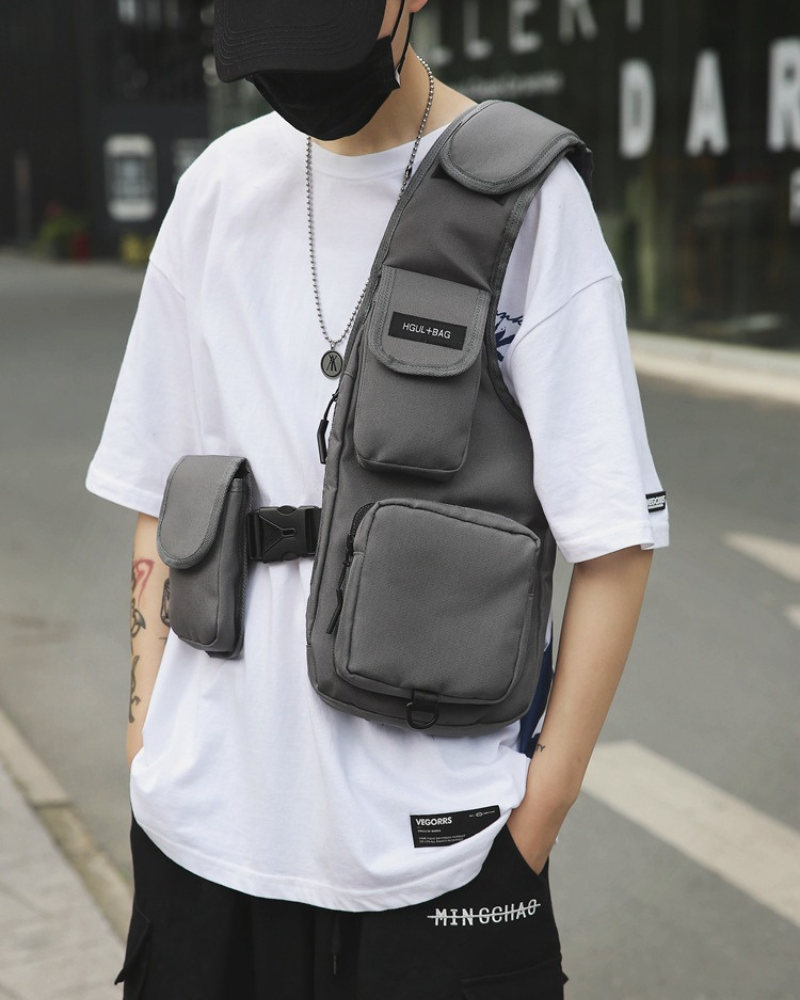 Streetwear Chest Bag Half Vest