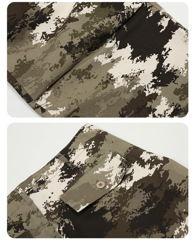 Techwear Y2K Camo Cargo Pants