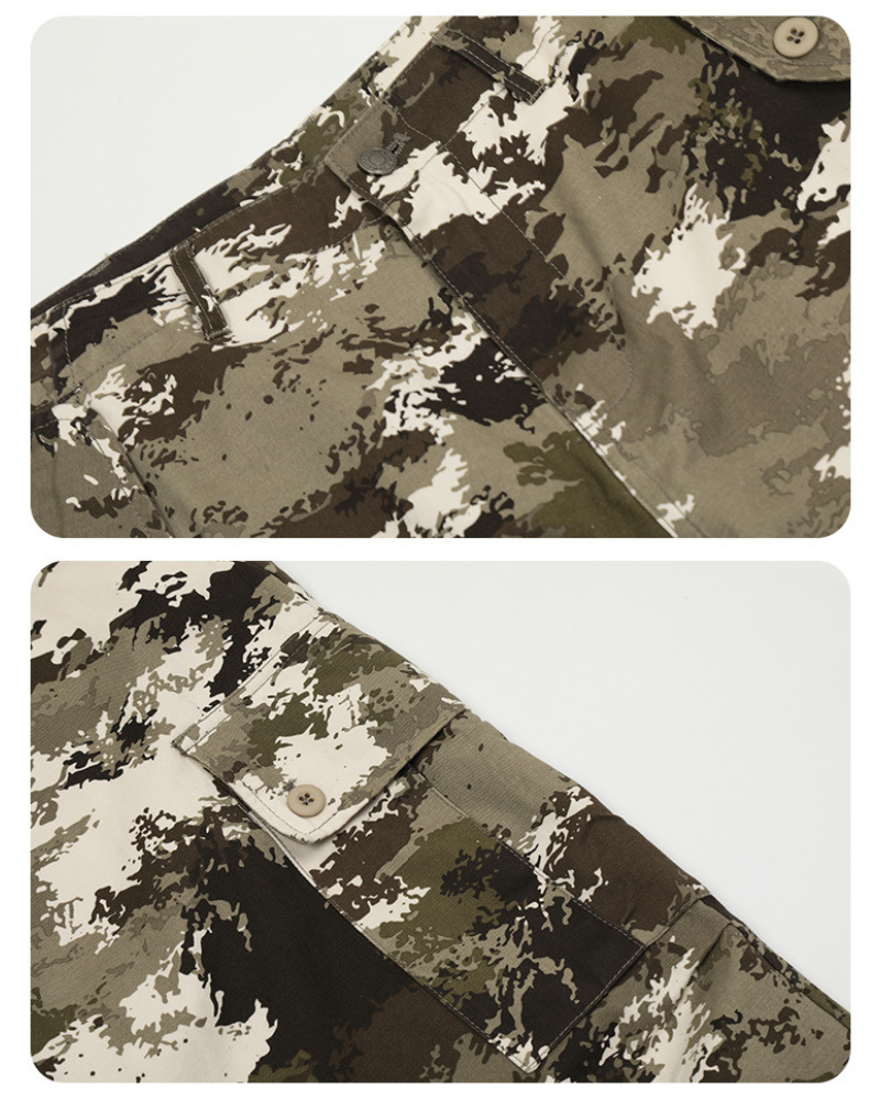 Techwear Y2K Camo Cargo Pants