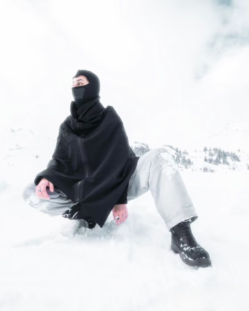 Cyberpunk Black Samurai Ninja Jacket Cloak