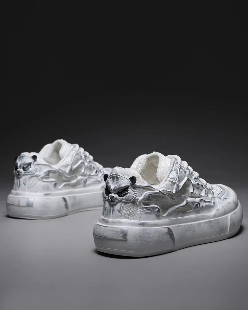 Techwear Chinoiserie Breathable Casual Flat Sneakers