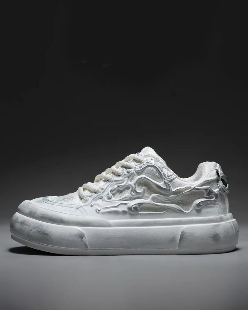 Techwear Chinoiserie Breathable Casual Flat Sneakers