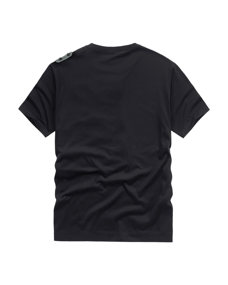 Techwear T-shirts,tactical shirt,mens black tees,cargo t-shirt men&