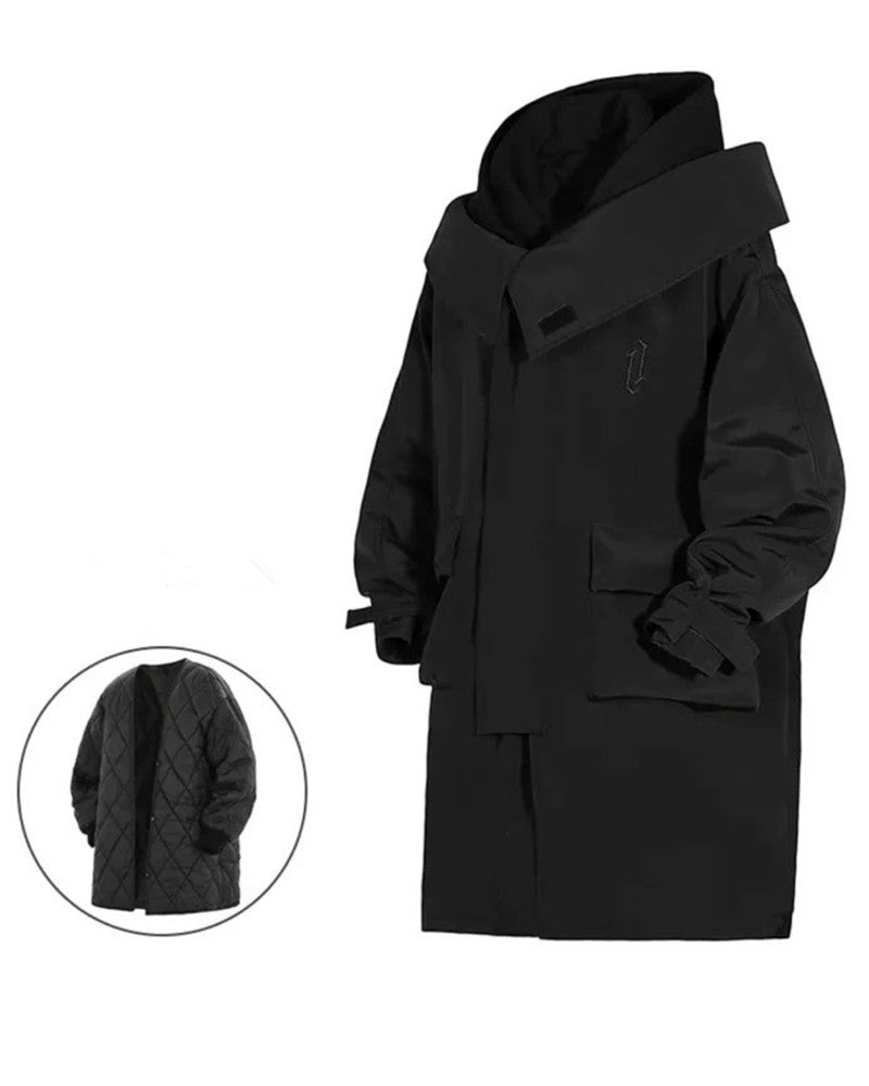 techwear jacket, tech jacket,cyberpunk jacket, cyberpunk techwear jacket, cyberpunk samurai jacket, samurai jacket cyberpunk,techwear coat,long coat,long black coat,techwear,tech wear,affordable techwear,techwear fashion,Japanese techwear,techwear outfits,futuristic clothing,cyberpunk clothing,cyberpunk techwear