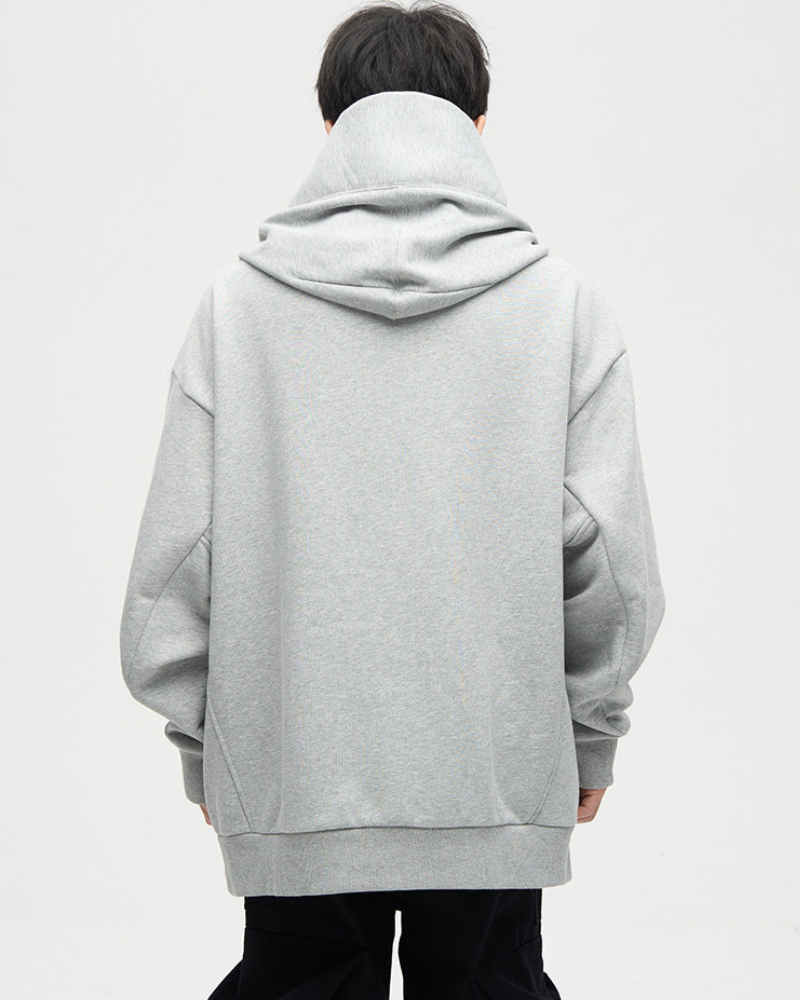 Techwear Street Style Unisex Turtleneck Scarf Mask Hoodie