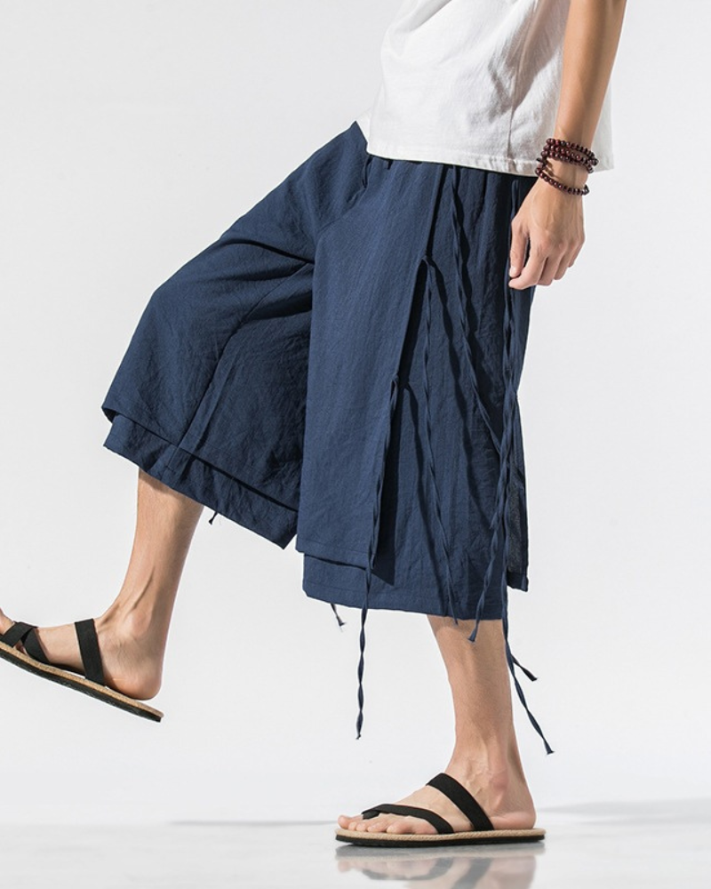 Techwear Short Hakama Pants