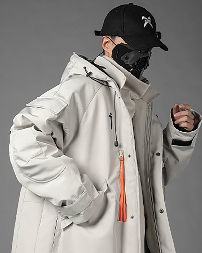Futuristic Cyberpunk Unisex Hooded Jacket