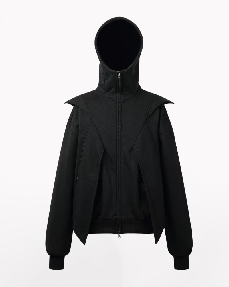 Opium Style Functional Double Zip Y2K Hoodie