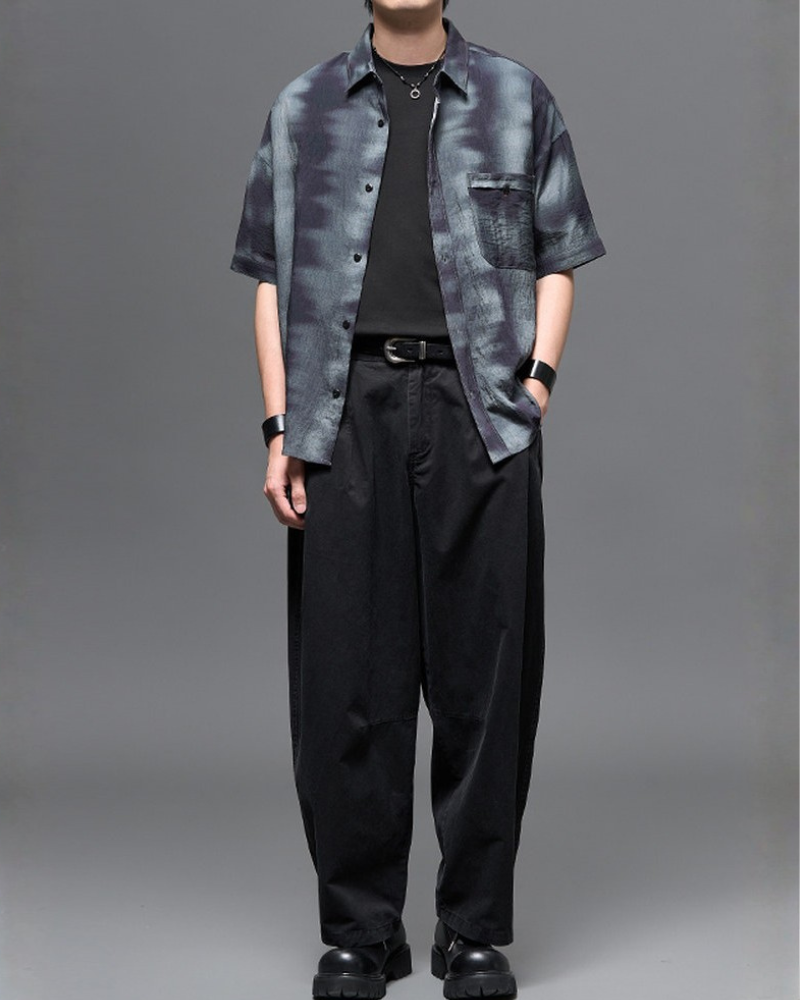 Washed Cotton Japanese Loose Men&