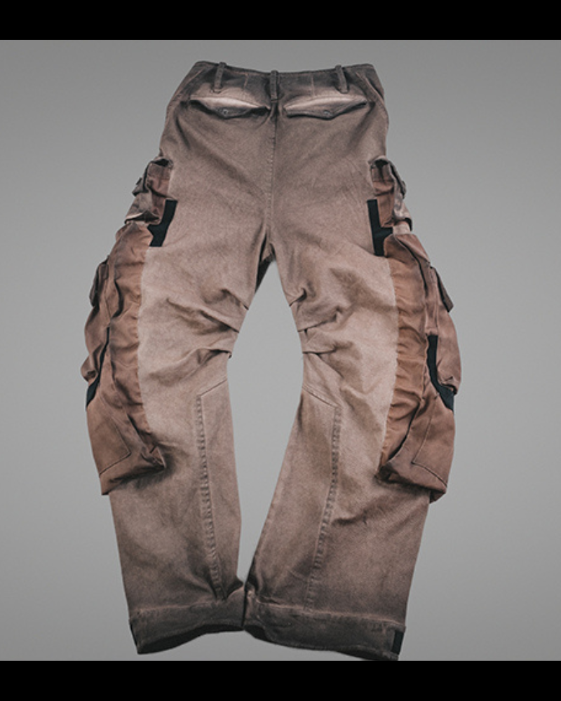 Wasteland Functional 3D Pocket Wide Leg Cargo Pants