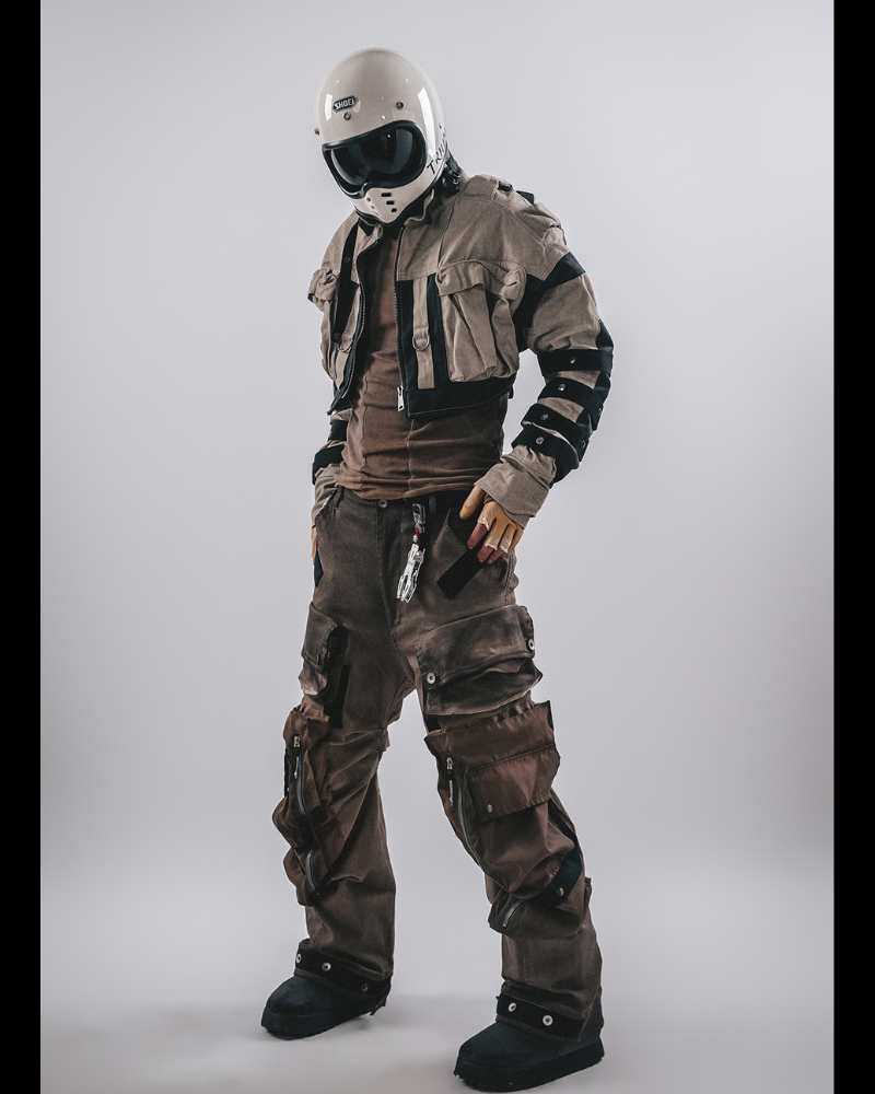 Wasteland Functional 3D Pocket Wide Leg Cargo Pants