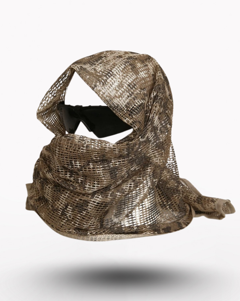 Wasteland Soldier Style Camouflage Long Mesh Scarf