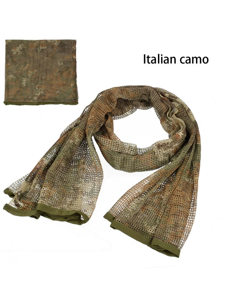 Wasteland Soldier Style Camouflage Long Mesh Scarf