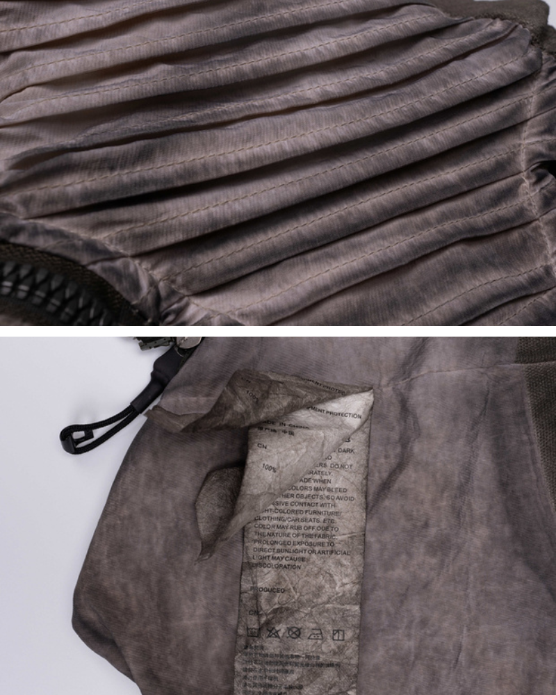 Wasteland Style Asymmetrical 3D Bag Detachable Vest