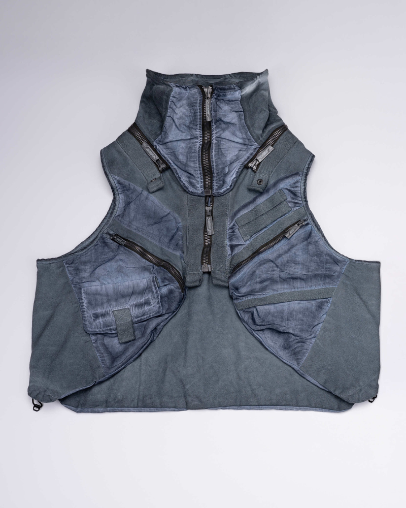 Wasteland Style Asymmetrical 3D Bag Detachable Vest