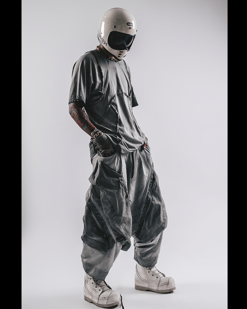 Wasteland Wear 3D Cut Distressed Raw Edge Raglan T-Shirt