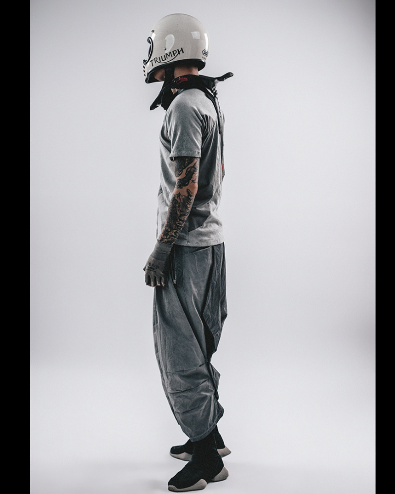 Wasteland Wear 3D Patchwork Distressed Cotton T-Shirt