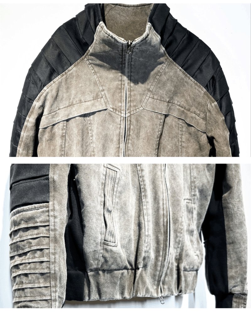 Wasteland Wear Contrast Folded Trim Jacket