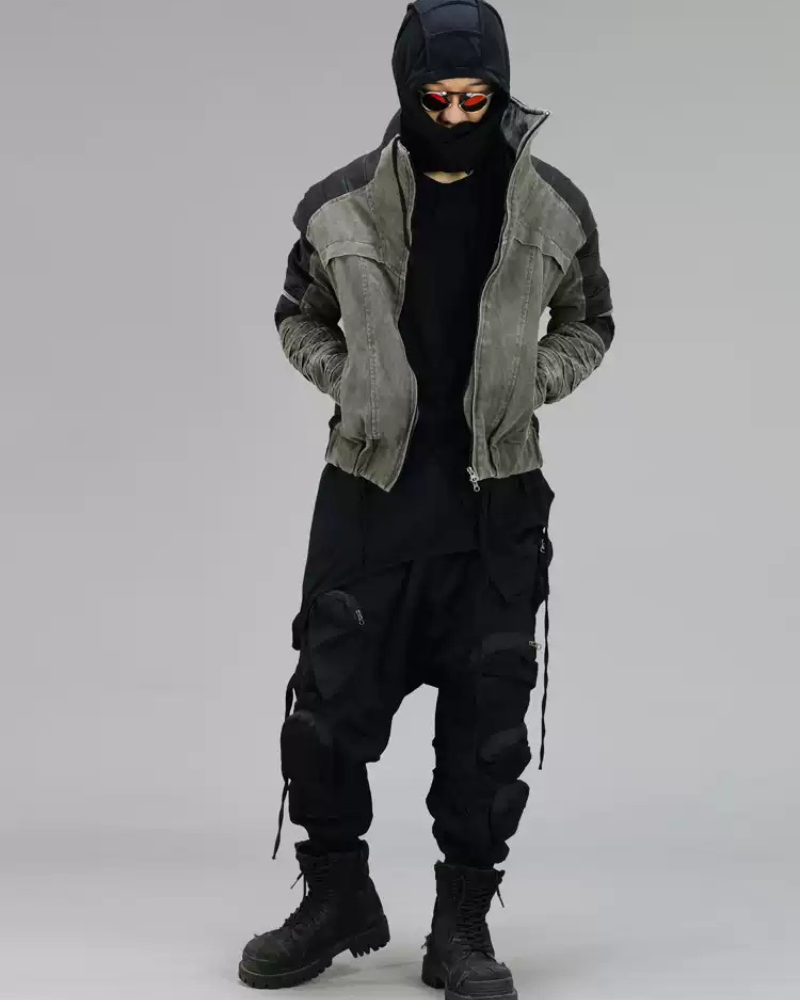 Wasteland Wear Contrast Folded Trim Jacket