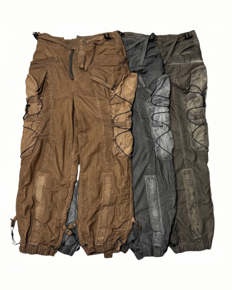 Wasteland Wear Distressed Washed Outdoor Cargo Pants