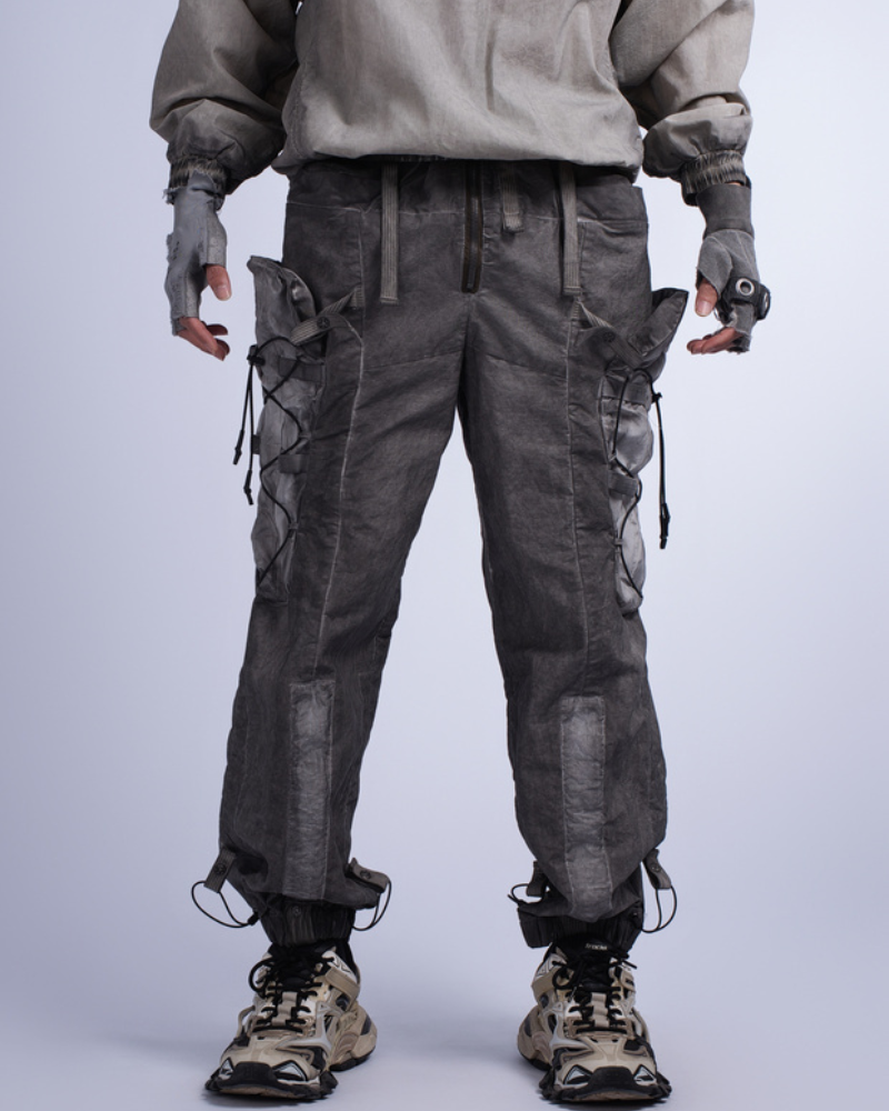 Wasteland Wear Distressed Washed Outdoor Cargo Pants
