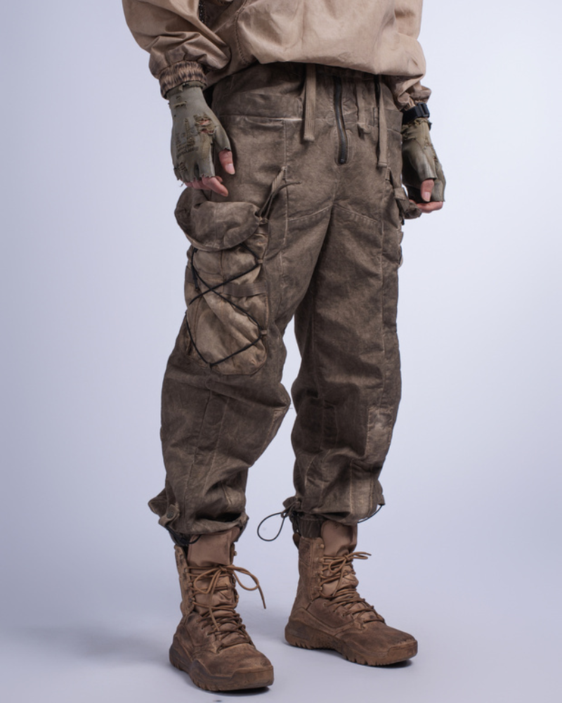 Wasteland Wear Distressed Washed Outdoor Cargo Pants