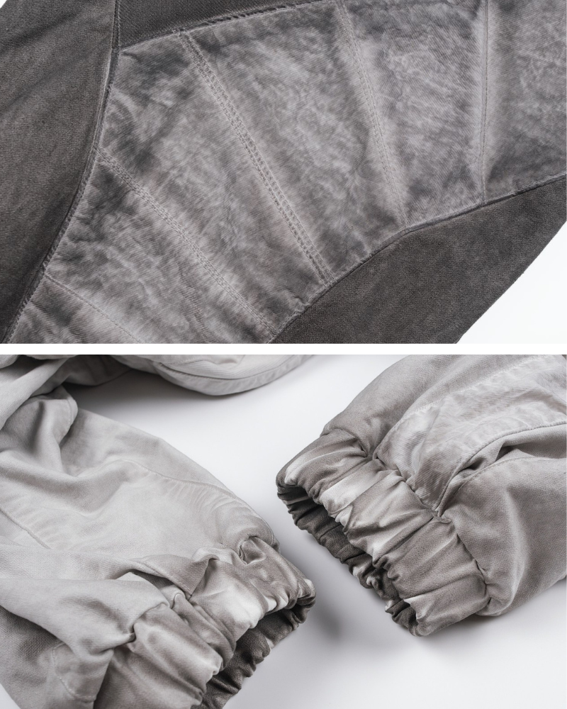 Wasteland Wear Distressed Washed Patchwork Slim Cargo Pants