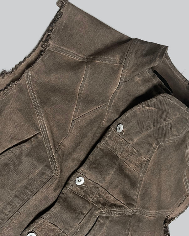 Wasteland Wear Geometric Cut Vest