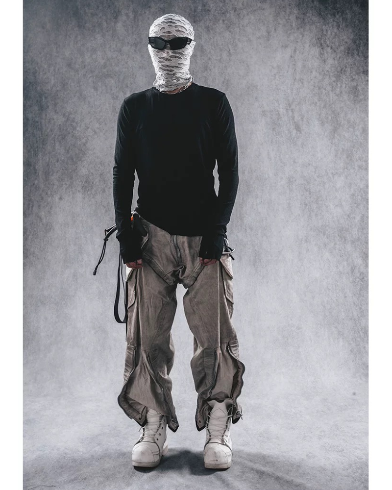 Wasteland Wear Multi-Pocket Zipper Cargo Pants