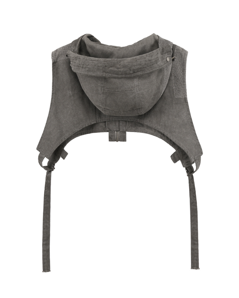 Wasteland Wear Patchwork Hooded Vest