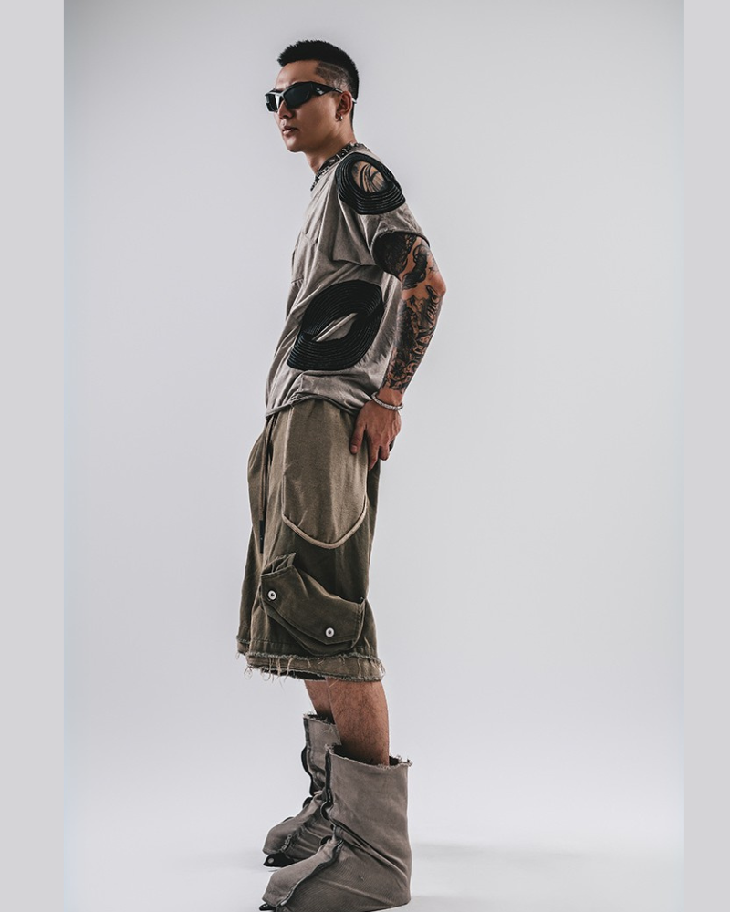 Wasteland Wear Washed Distressed Cotton T-Shirt