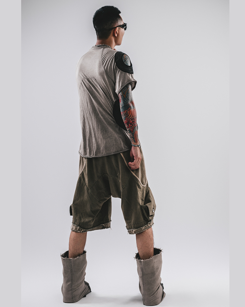 Wasteland Wear Washed Distressed Cotton T-Shirt