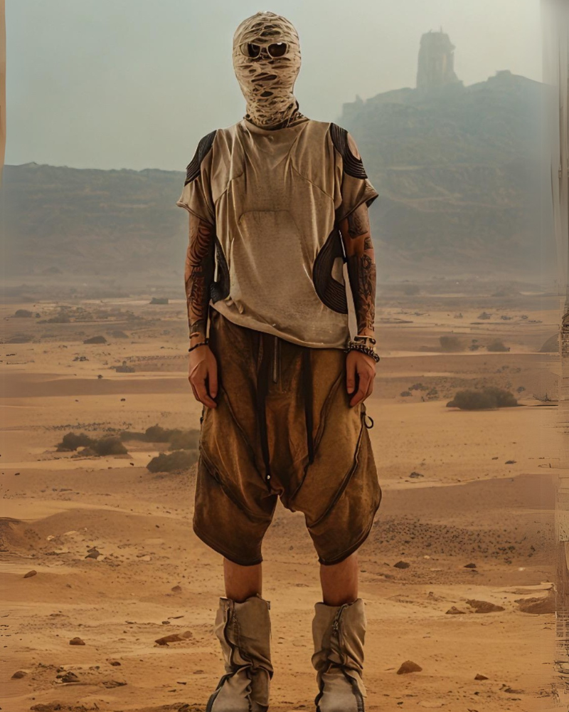 Wasteland Wear Washed Distressed Cotton T-Shirt