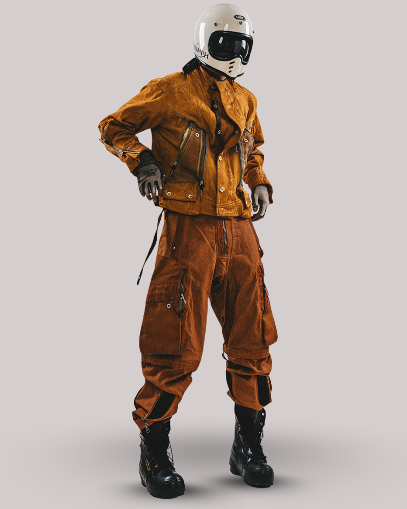Wasteland Deconstructed Techwear Biker Jacket