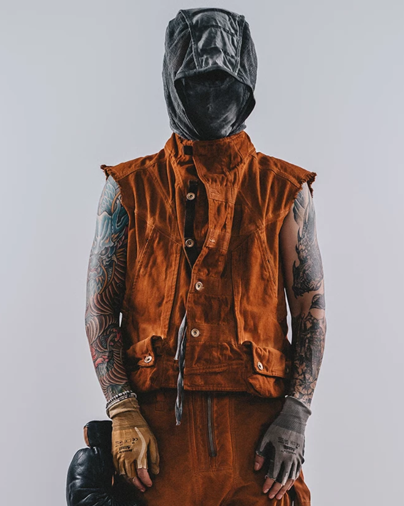Wasteland Wear Geometric Cut Vest