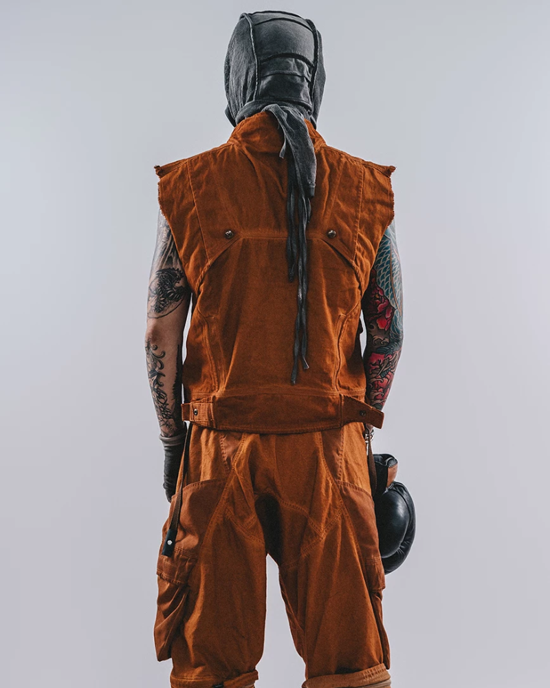 Wasteland Wear Geometric Cut Vest