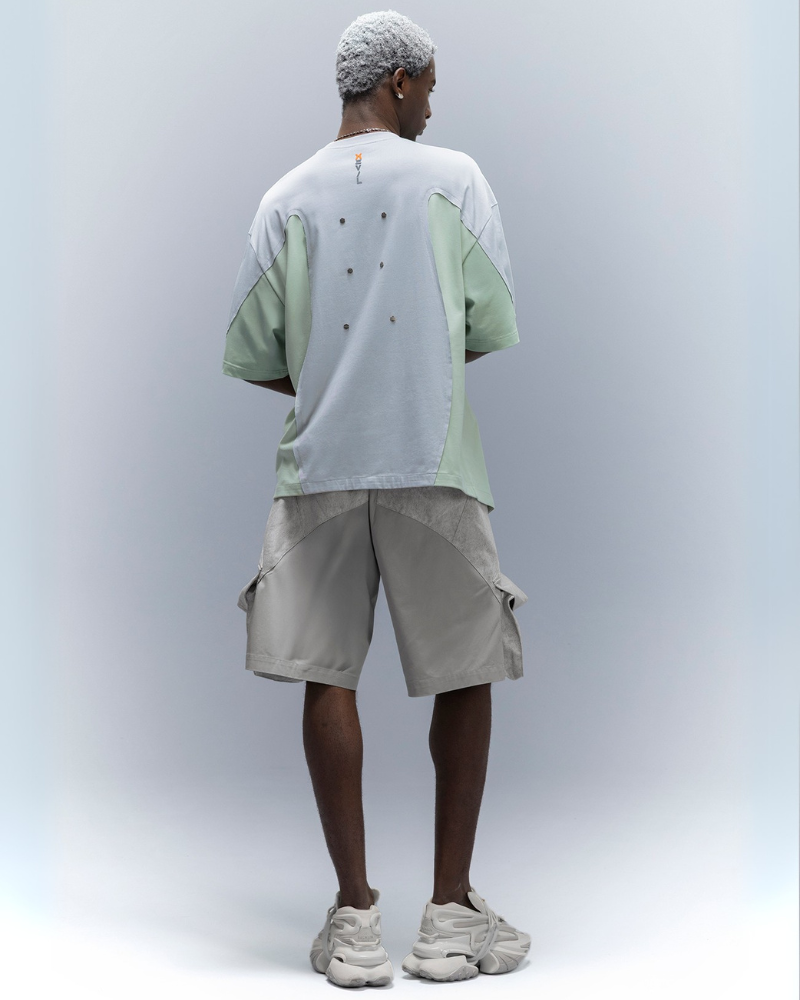 XIPHEVIL Cyberpunk Dream Princess Ice-Cool Mesh Panel T-Shirt