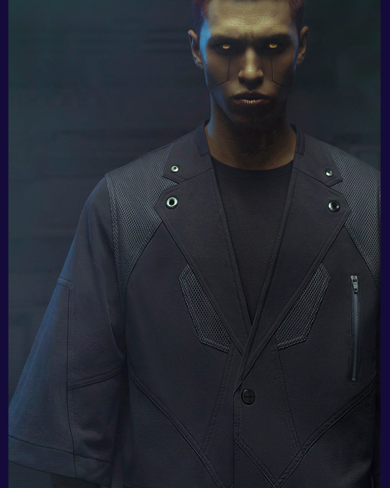 XIPHEVIL Cyberpunk Outfits Bellator IV Short Sleeve Suit