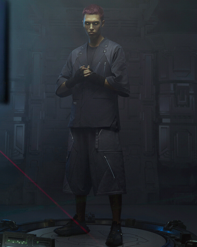 XIPHEVIL Cyberpunk Outfits Bellator IV Short Sleeve Suit