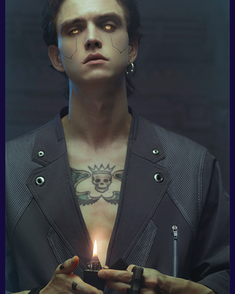 XIPHEVIL Cyberpunk Outfits Bellator IV Short Sleeve Suit