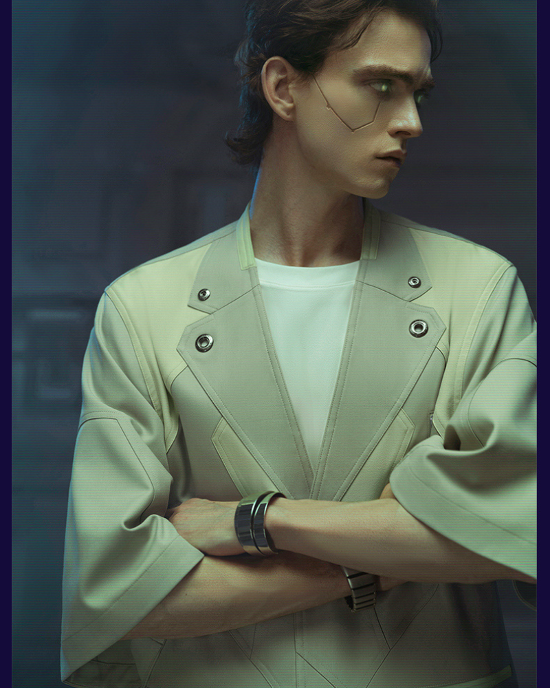 XIPHEVIL Cyberpunk Outfits Demiurge IV Short Sleeve Suit