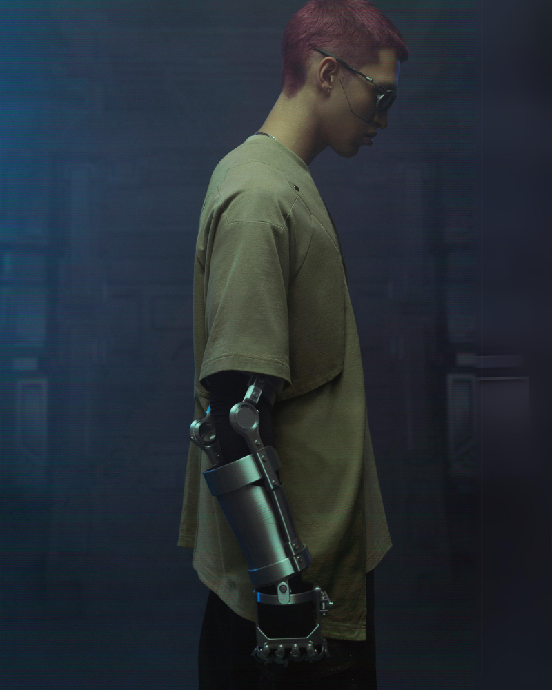 XIPHEVIL Cyberpunk Outfits Mecha T-Shirt